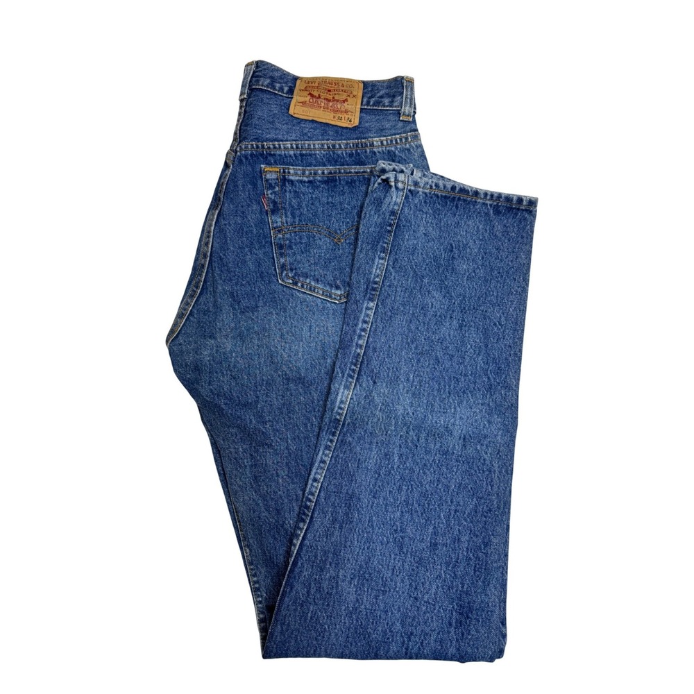 Levis 501‎ Mens Vintage Straight Leg Denim Jeans Blue Made in USA 32x36